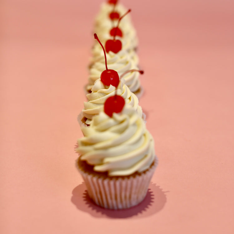 Vanilla Cherry Cupcakes (LONDON ONLY)