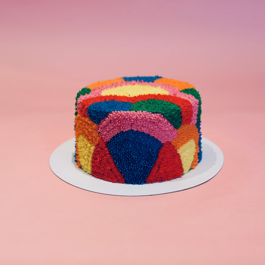 The Seb - Rainbow Shag Cake (low pile pattern) (LONDON ONLY)