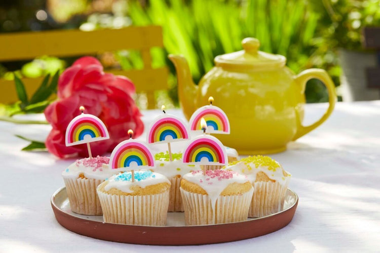Rainbow Talking Tables Candles